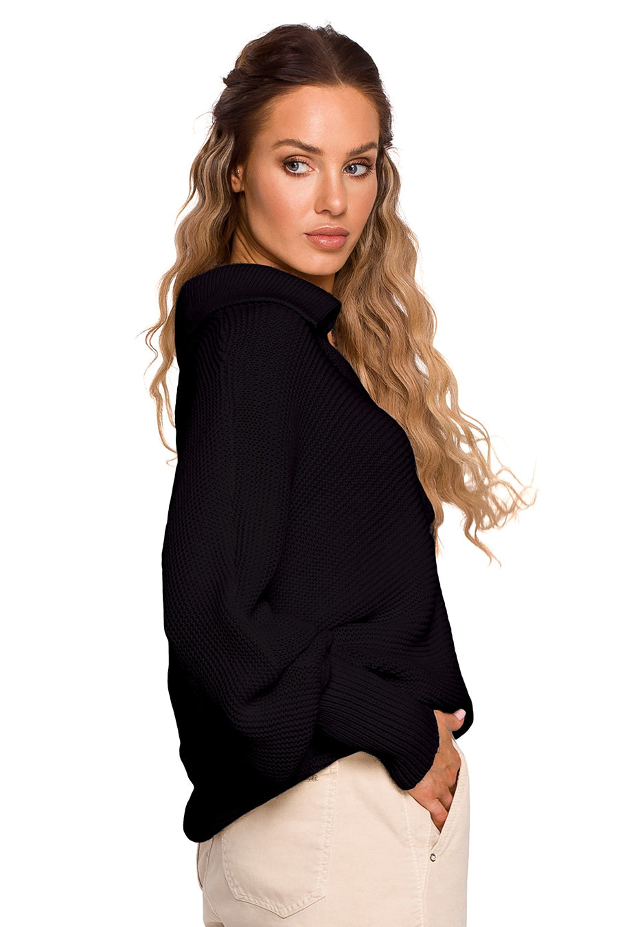 Tesha női pulóver, Fekete 3