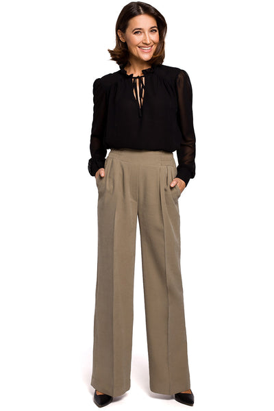 Teharissa női nadrág, Khaki színű 1