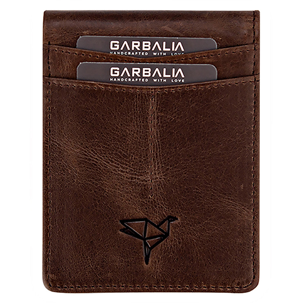 Garbalia | ASR-PB006 valódi bőr férfi kártyatartó, Barna 1