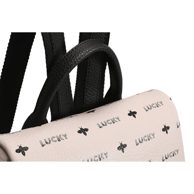 Lucky Bees | ASR-RD020 női hátizsák, Fehér/Fekete 8
