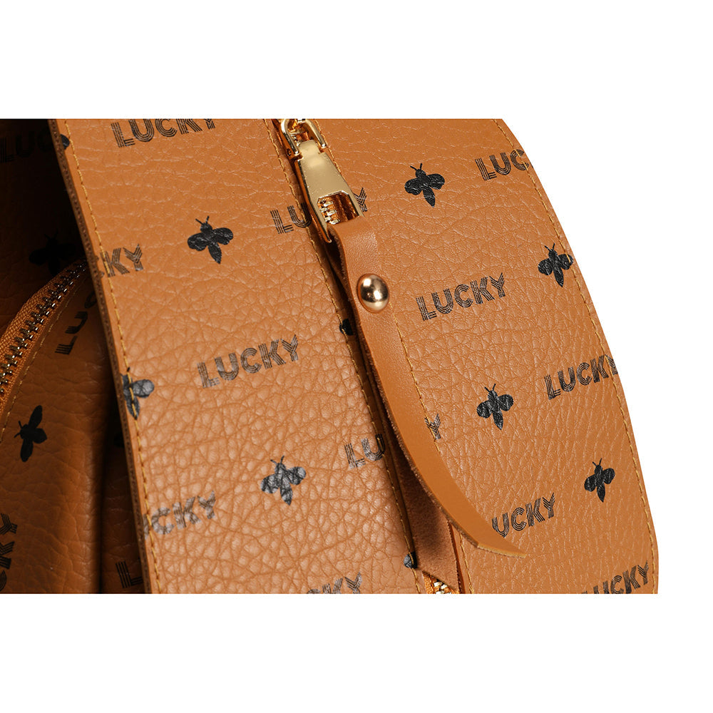 Lucky Bees | ASR-RD023 női hátizsák, Barna 4