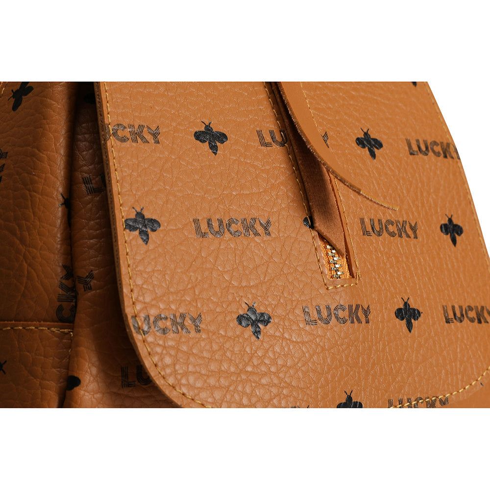 Lucky Bees | ASR-RD023 női hátizsák, Barna 5