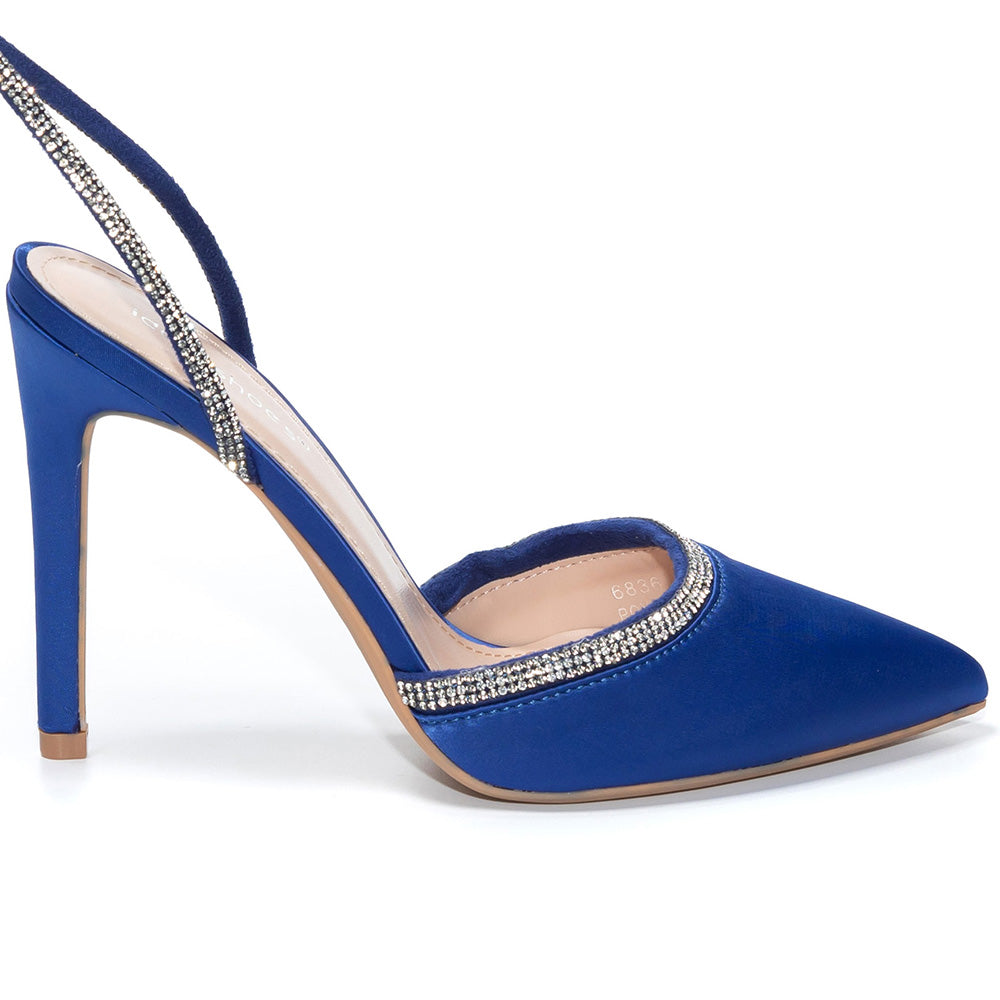 Abriella magassarkú cipő, Kék 3