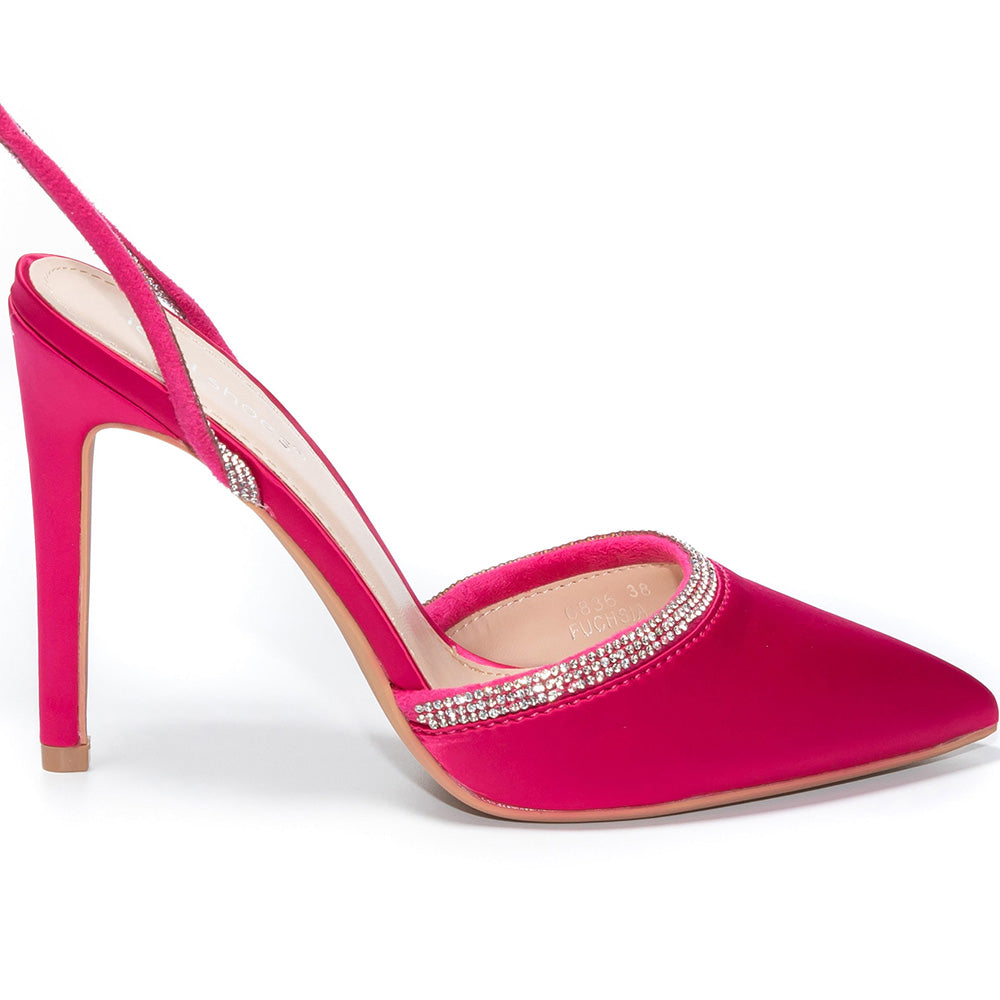 Abriella magassarkú cipő, Rózsaszín 3