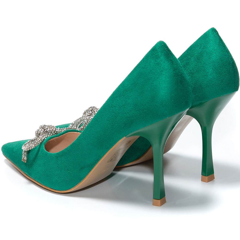 Adana magassarkú cipő, Zöld 4