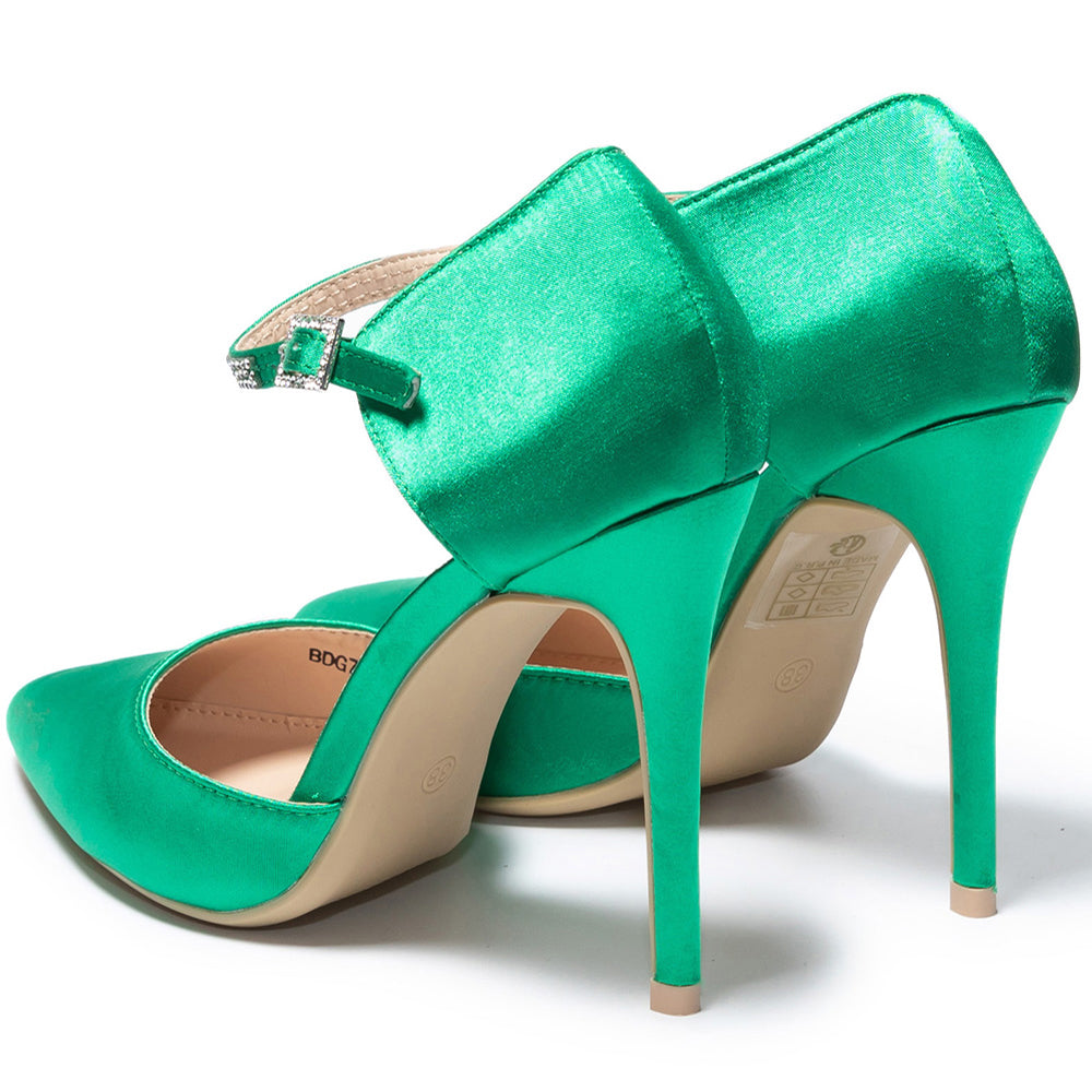 Adiela magassarkú cipő, Zöld 4