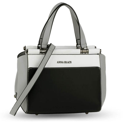 Antoinette női táska, Fekete/Fehér/Szürke 1