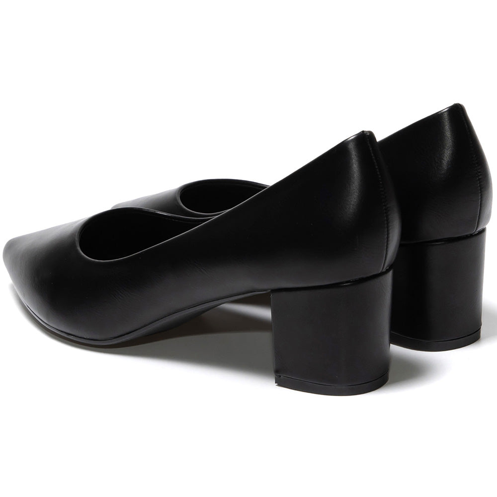 Antonietta magassarkú cipő, Fekete 4