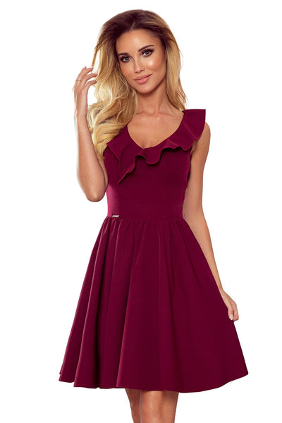 Ayanna női ruha, Burgundy színű 2