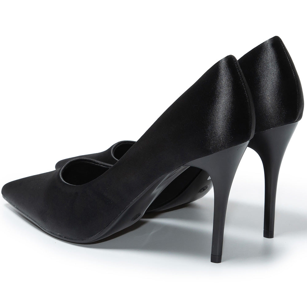 Benella magassarkú cipő, Fekete 4