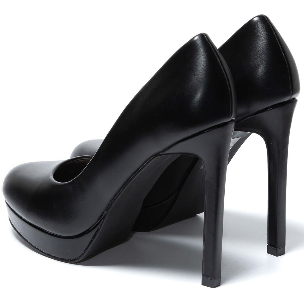 Brigitte magassarkú cipő, Fekete 4