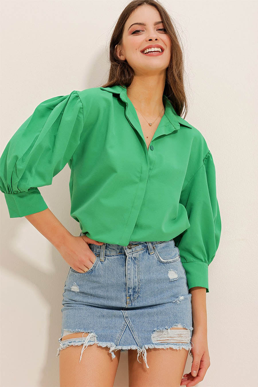 Maryam női ing, Zöld 2