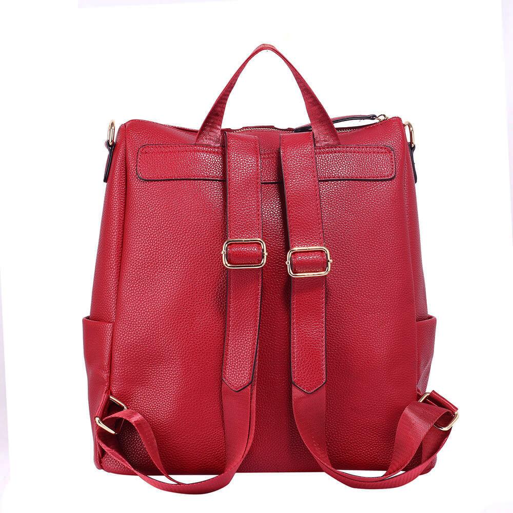 Camilla női hátizsák / táska, Burgundy színű 8