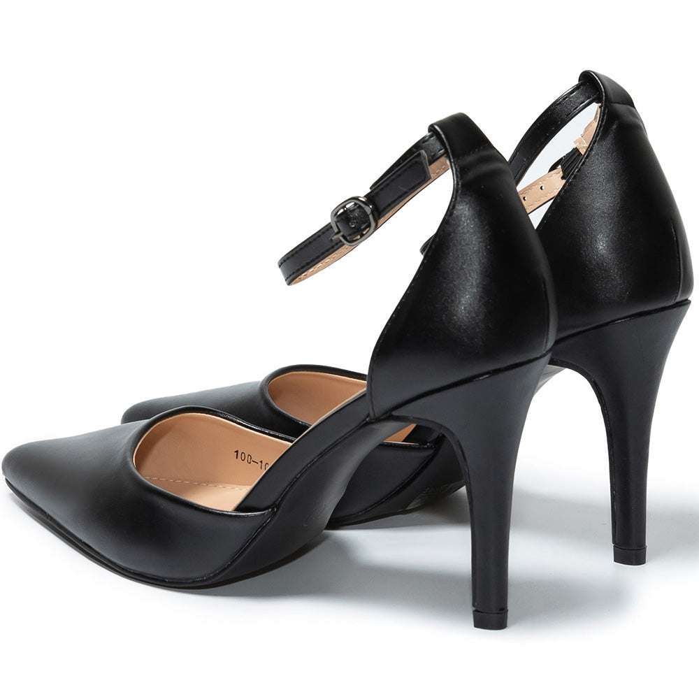 Cathleen magassarkú cipő, Fekete 4