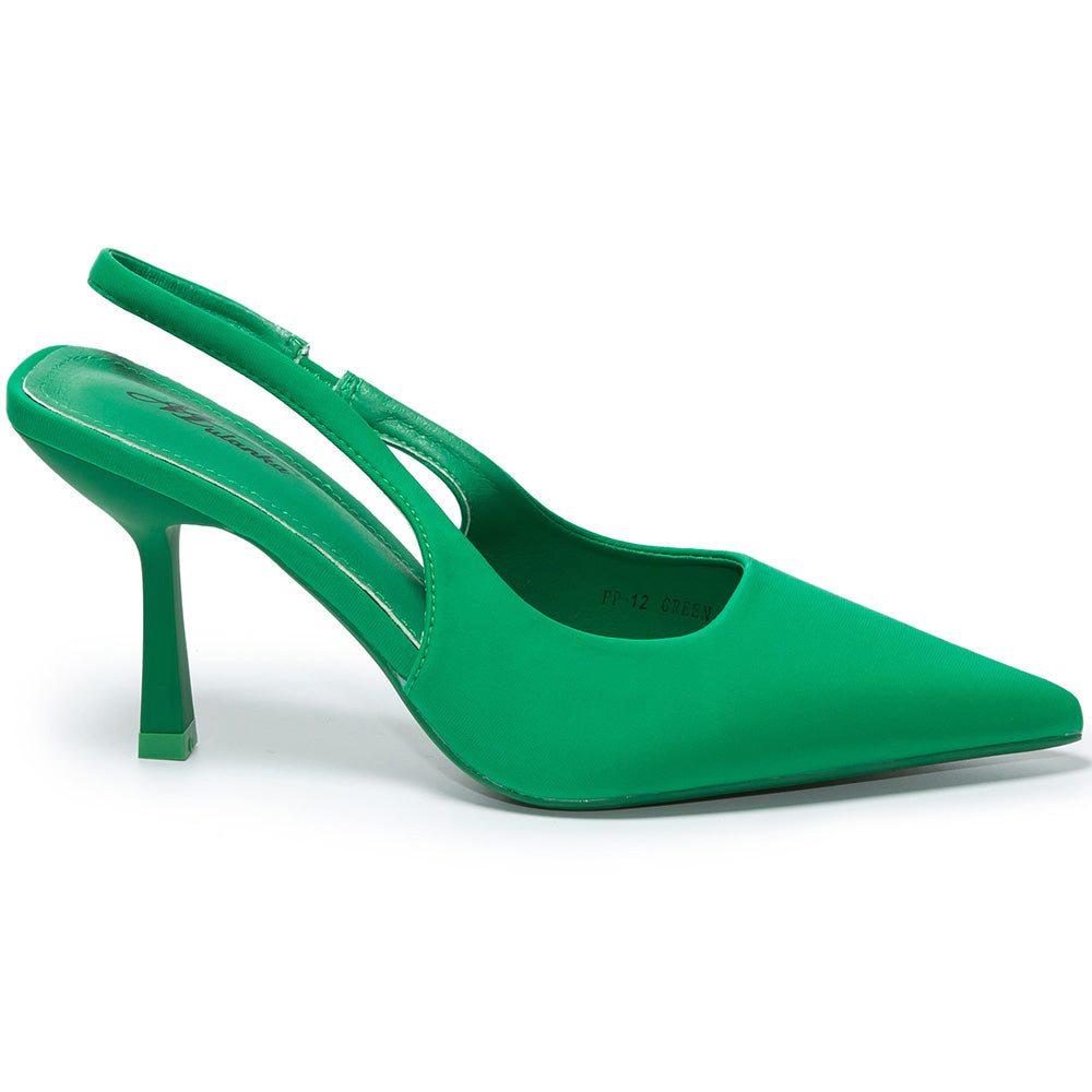 Celerina magassarkú cipő, Zöld 3