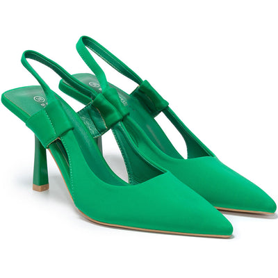 Chanelle magassarkú cipő, Zöld 2
