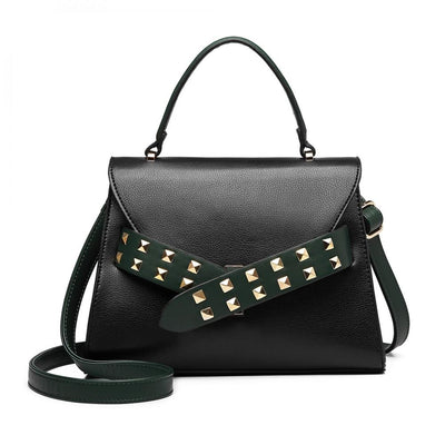 Cici női táska, Fekete/Zöld 1