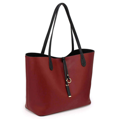 Crissa női táska, Fekete/Burgundy színű 1