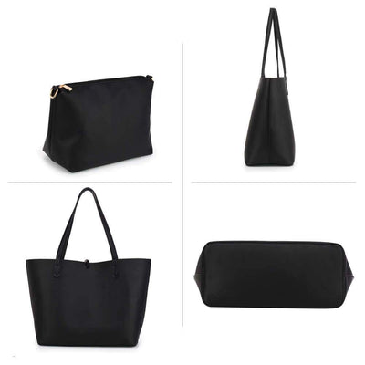 Crissa női táska, Fekete/Burgundy színű 4