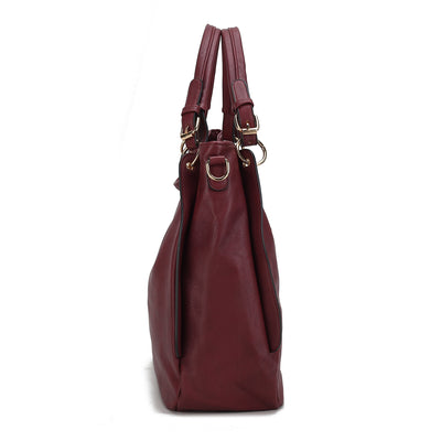 Davina női táska, Burgundy színű 5