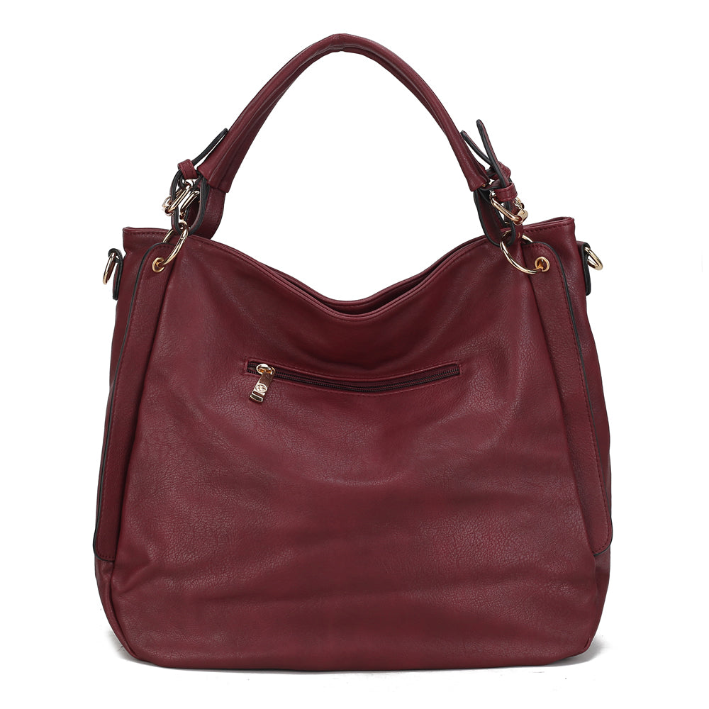 Davina női táska, Burgundy színű 8