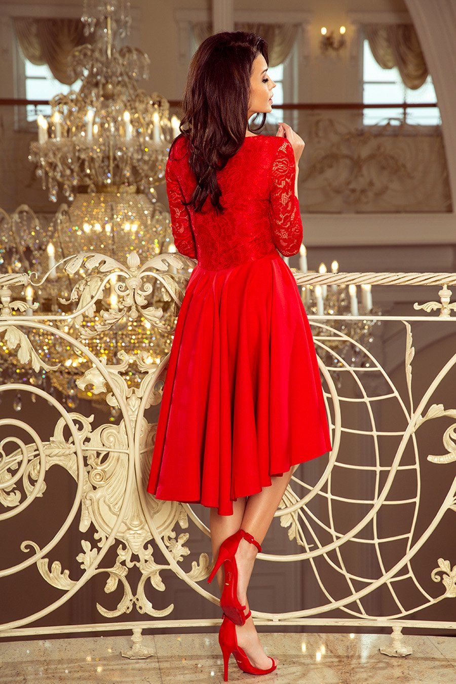 Dottie női ruha, Piros 3