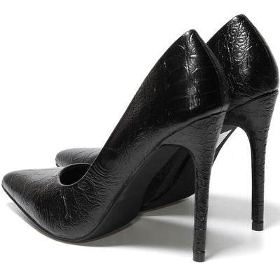 Dulina magassarkú cipő, Fekete 4