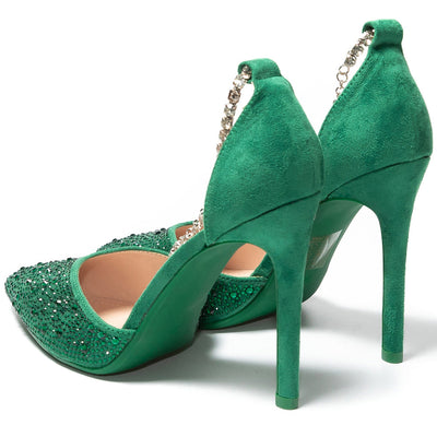 Eden magassarkú cipő, Zöld 4