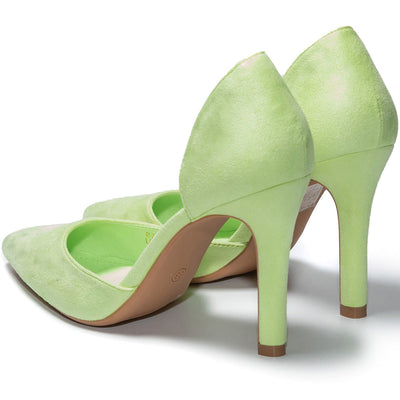 Emylin magassarkú cipő, Világos zöld 4