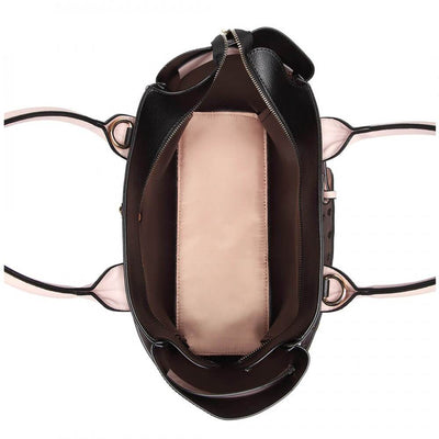Ermosa női táska, Fekete/Rózsaszín 4