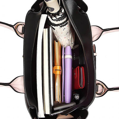 Ermosa női táska, Fekete/Rózsaszín 5