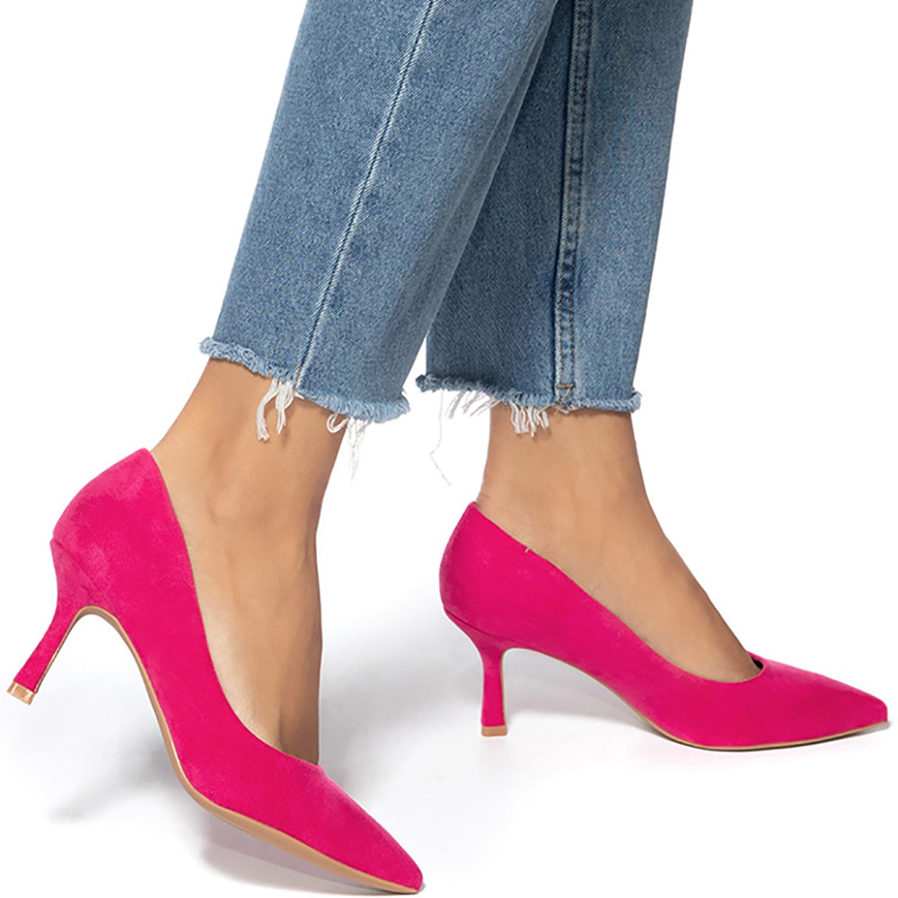 Faenona magassarkú cipő, Rózsaszín 1
