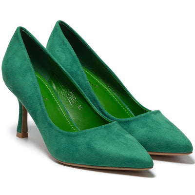 Faenona magassarkú cipő, Zöld 2