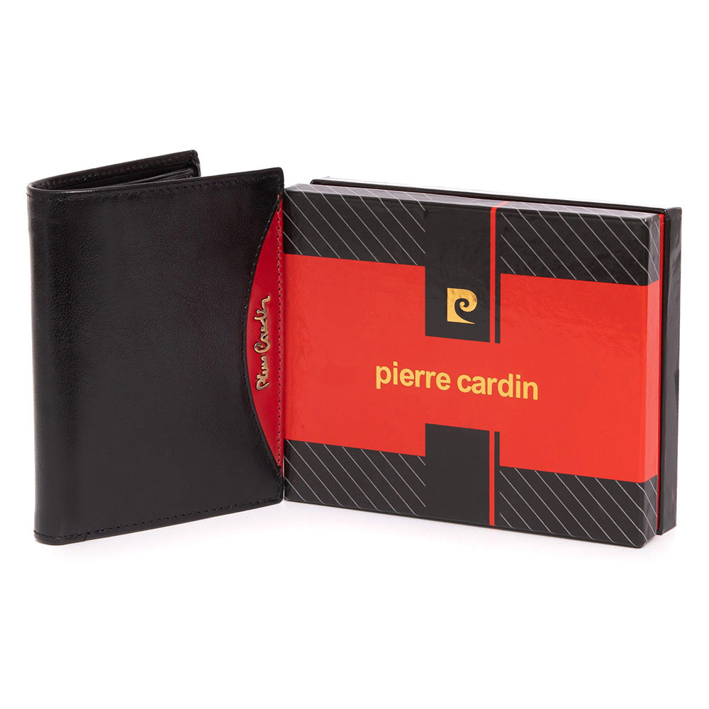 Pierre Cardin | GPB071 valódi bőr férfi pénztárca, Fekete - RFID védelemmel 2