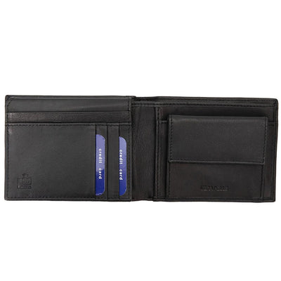 GPB670 valódi bőr férfi pénztárca, Fekete/Piros - RFID védelemmel 3
