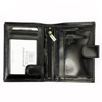 GPB714 valódi bőr férfi pénztárca, Fekete - RFID védelemmel 4