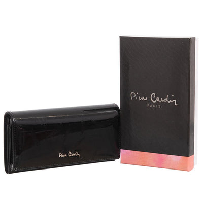 Pierre Cardin | GPD016 valódi bőr női pénztárca, Fekete 2