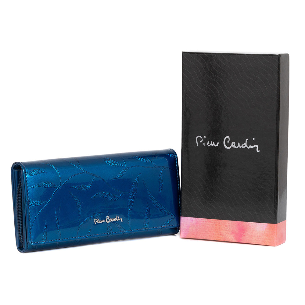 Pierre Cardin | GPD027 valódi bőr női pénztárca, Kék 2