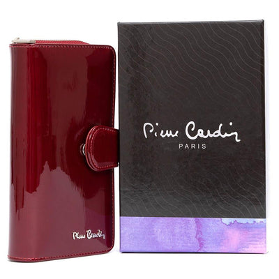 Pierre Cardin | GPD035 valódi bőr női pénztárca, Meggypiros 2