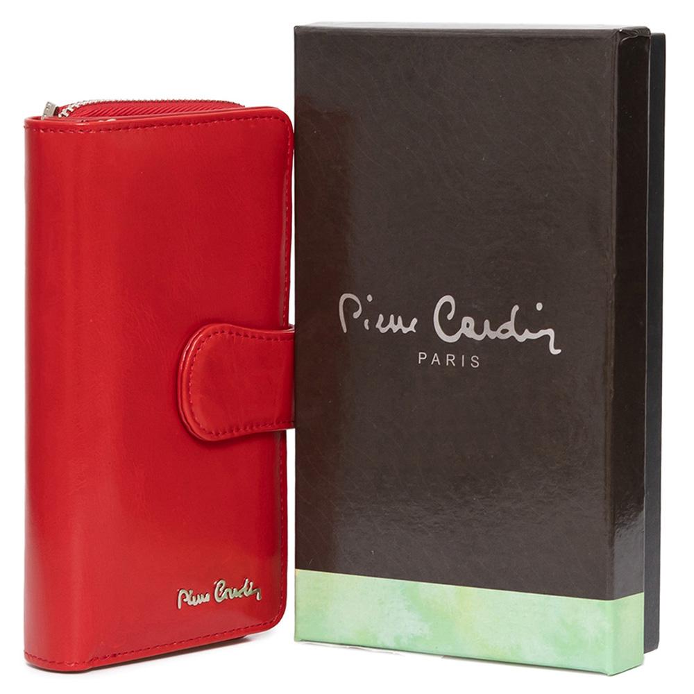 Pierre Cardin | GPD043 valódi bőr női pénztárca, Piros 2