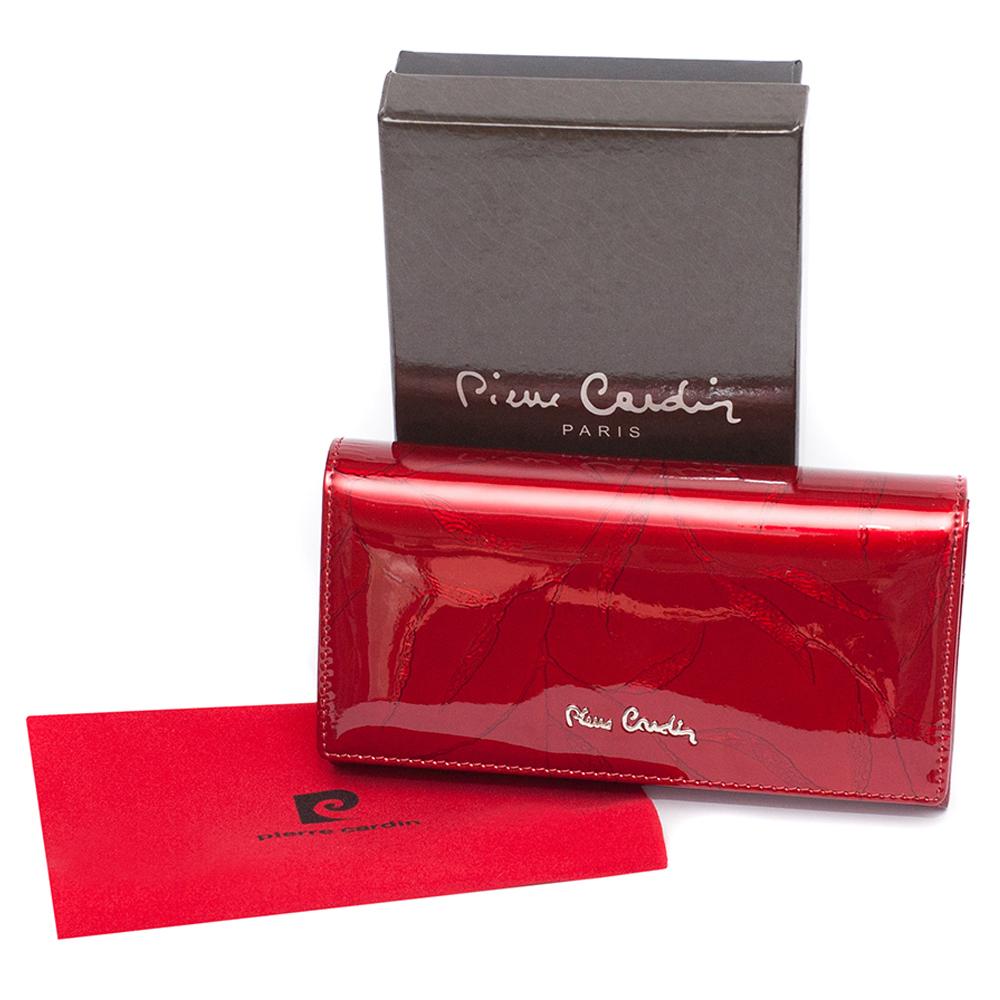 Pierre Cardin | GPD057 valódi bőr női pénztárca, Piros 2