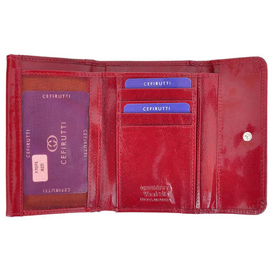 GPD250 valódi bőr női pénztárca, Piros 4