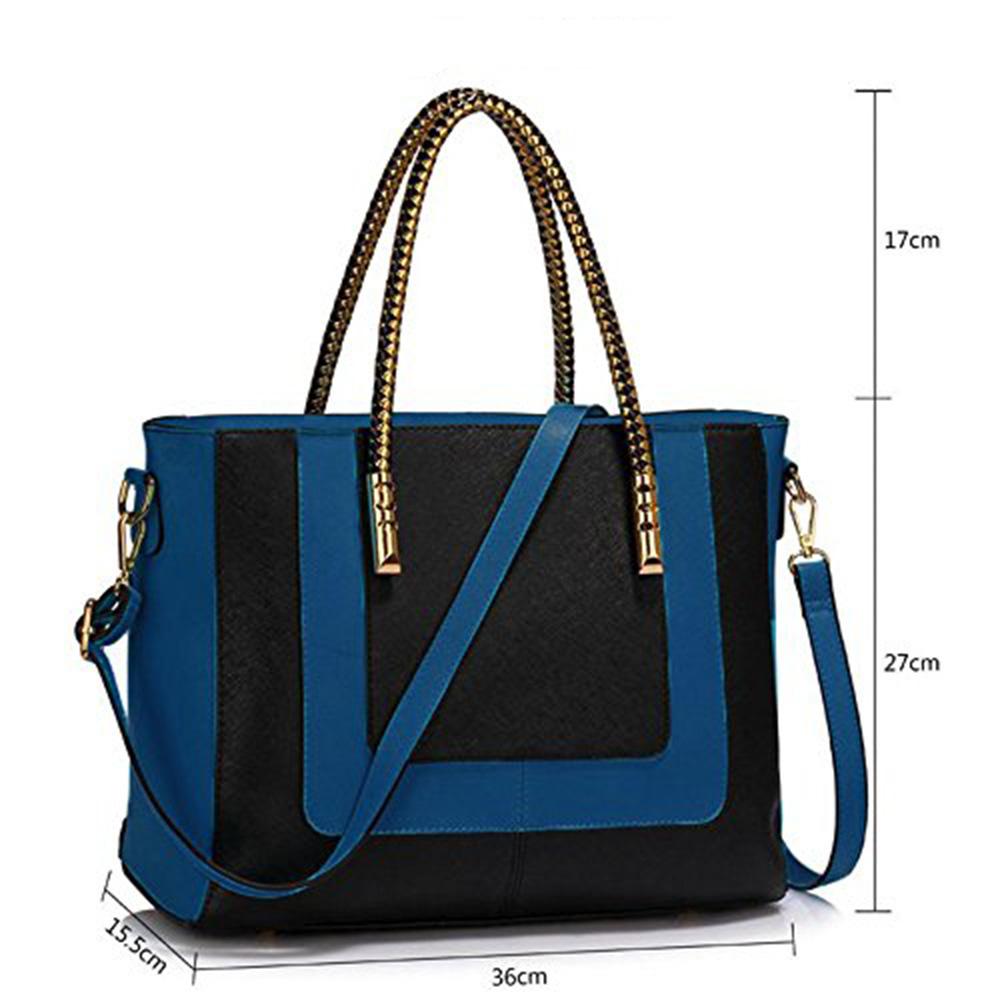 Dorete női táska, Fekete/Kék 3
