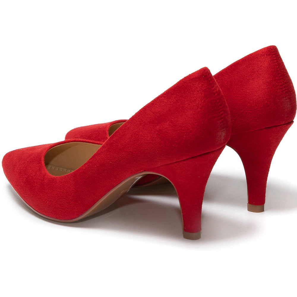 Gioffreda magassarkú cipő, Piros 4