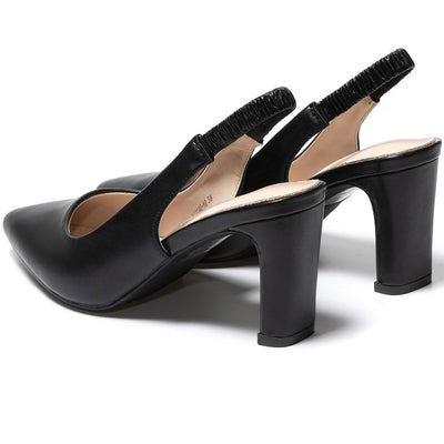 Gisella magassarkú cipő, Fekete 4