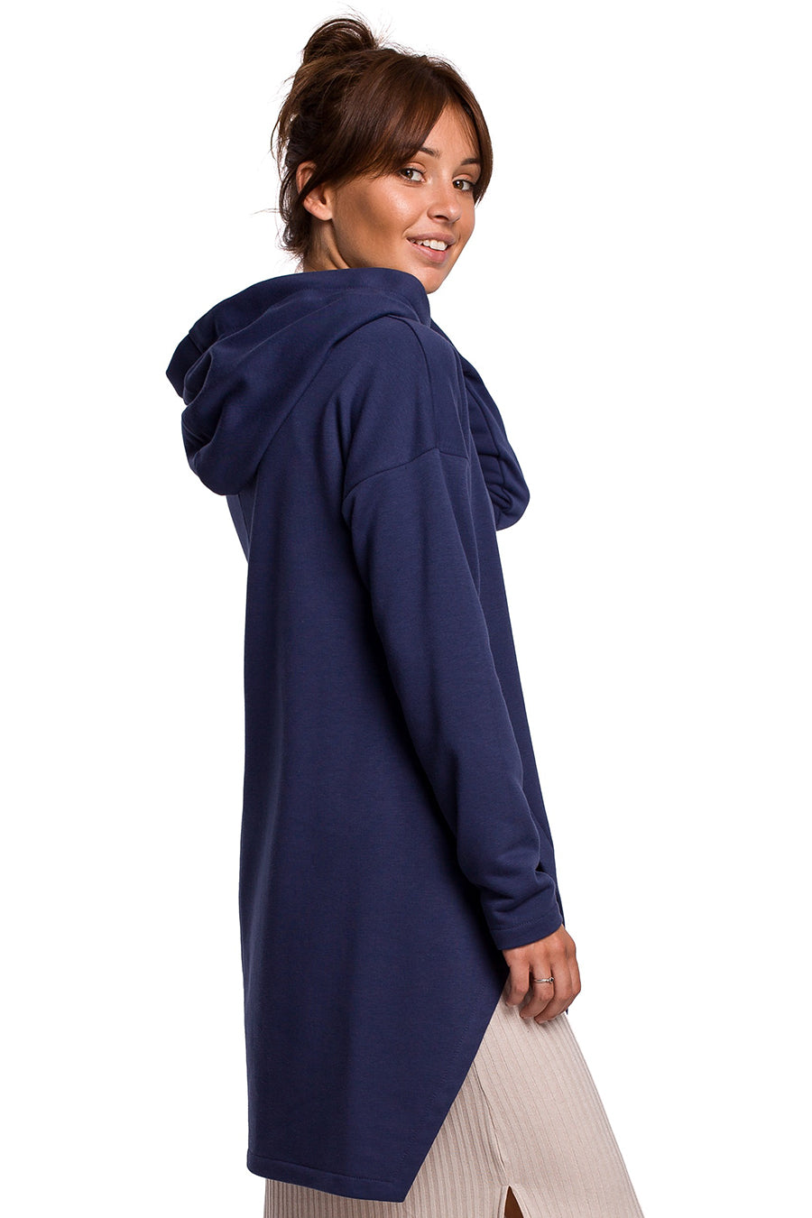 Ayla női kapucnis pulóver, Sötétkék 4