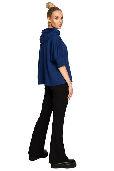 Julieta női kapucnis pulóver, Kék 2