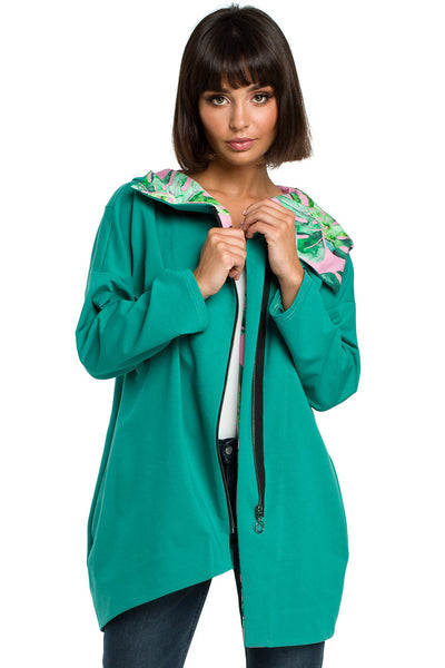 Sevgi női kapucnis pulóver, Zöld 3