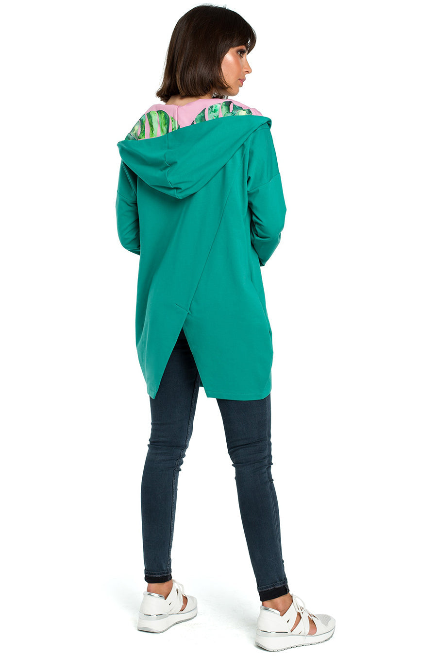 Sevgi női kapucnis pulóver, Zöld 2
