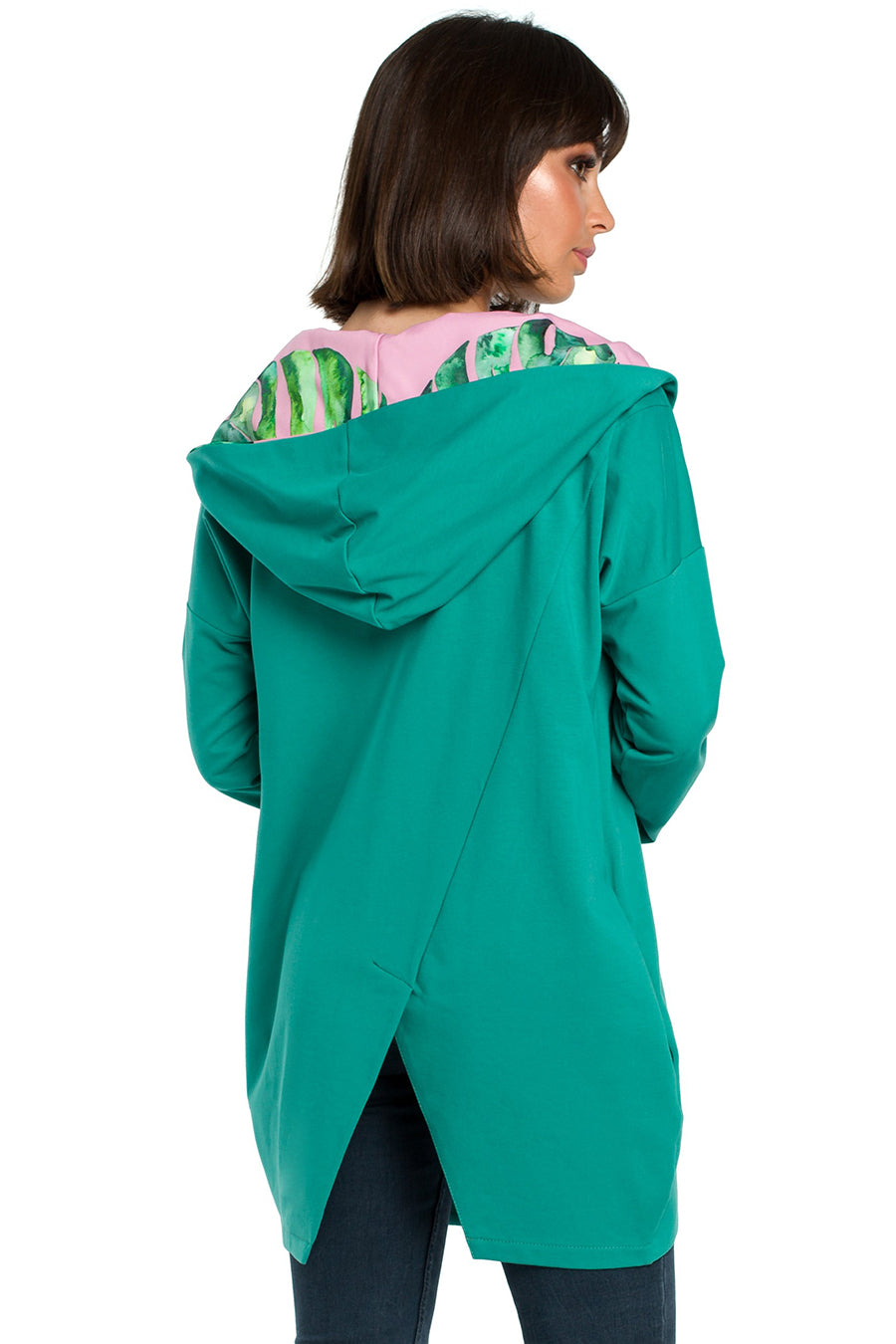 Sevgi női kapucnis pulóver, Zöld 4
